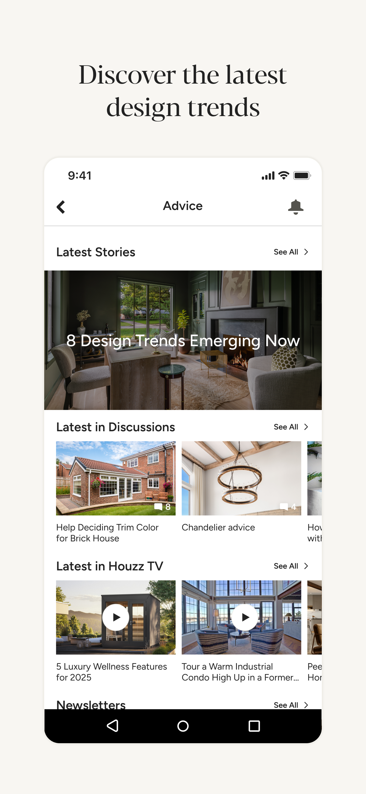 اسکرین شات 5 برنامه Houzz - Home Design & Remodel