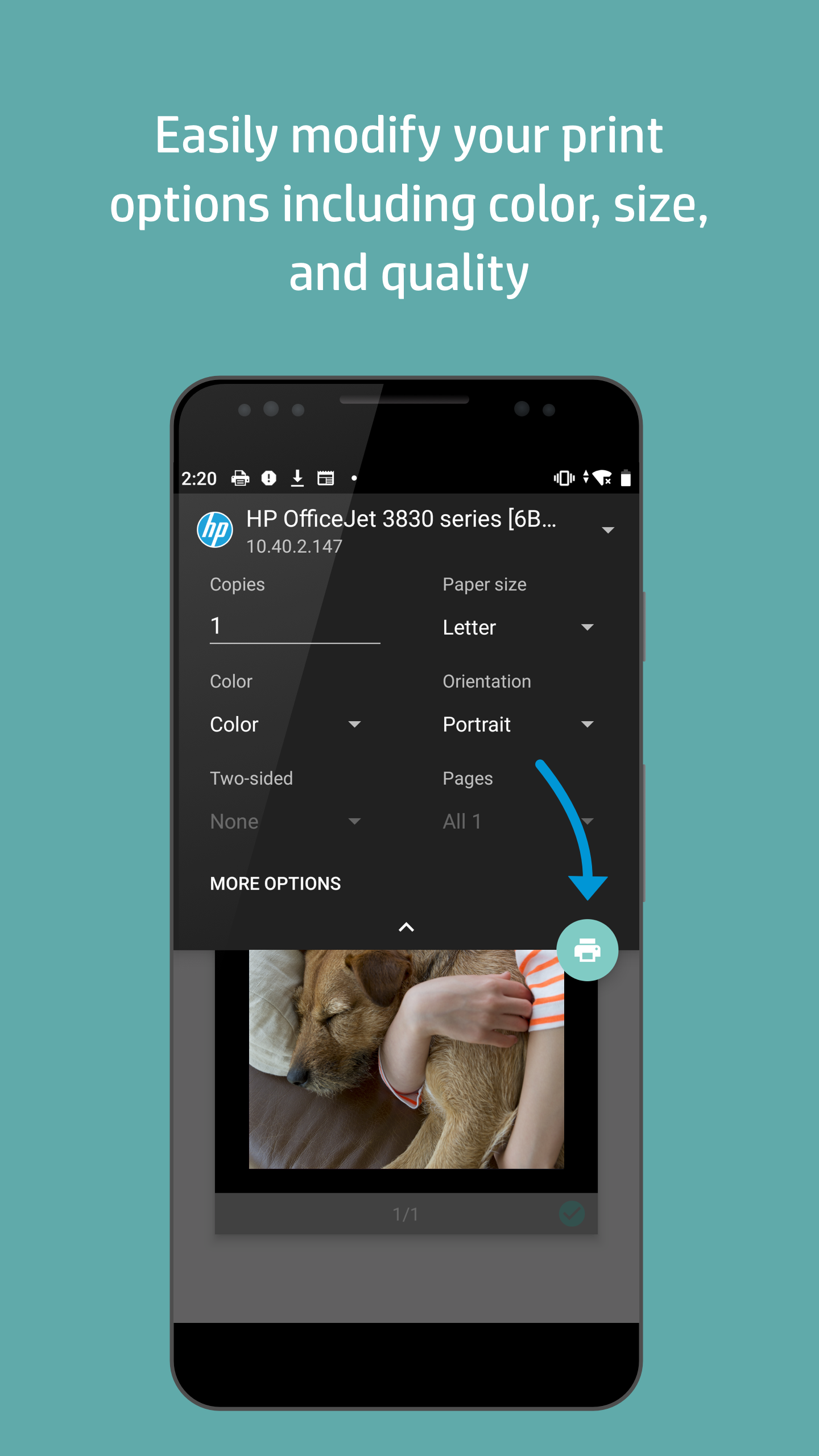 اسکرین شات 4 برنامه HP Print Service Plugin