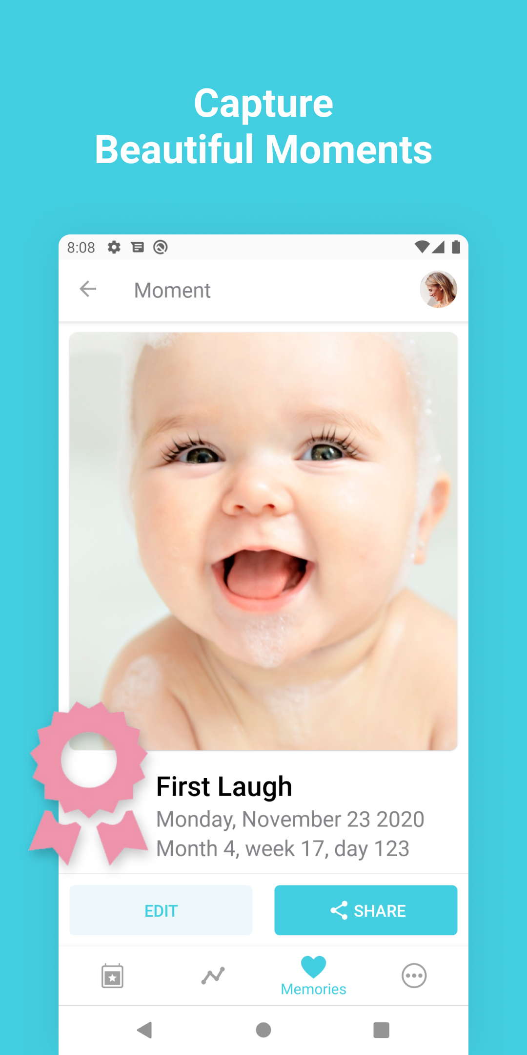 اسکرین شات 3 برنامه Baby + | Your Baby Tracker