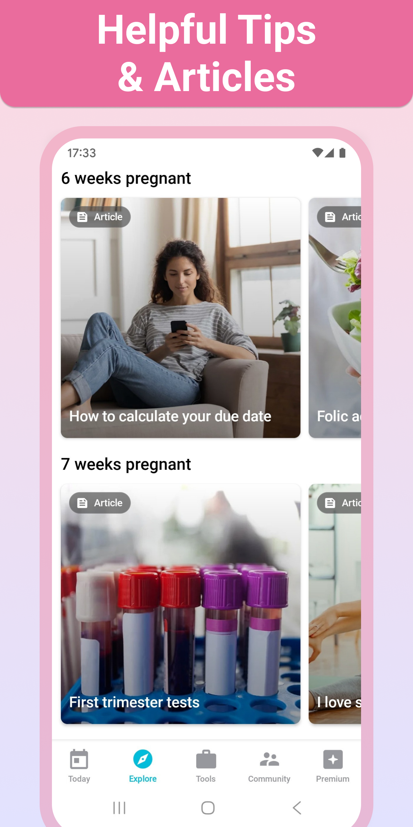 اسکرین شات 7 برنامه Pregnancy + | Tracker App