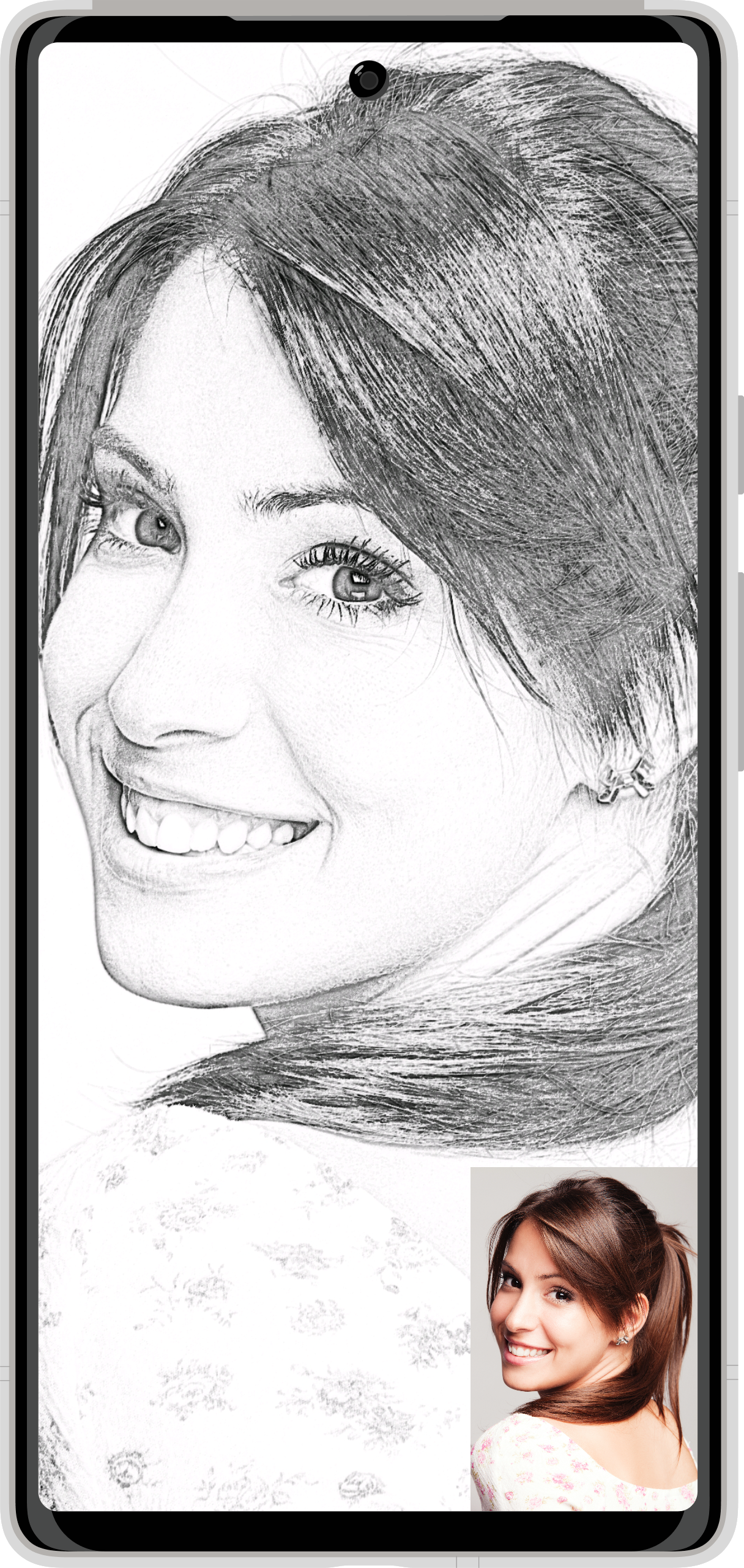 اسکرین شات 1 برنامه Pencil Photo Sketch : Drawing