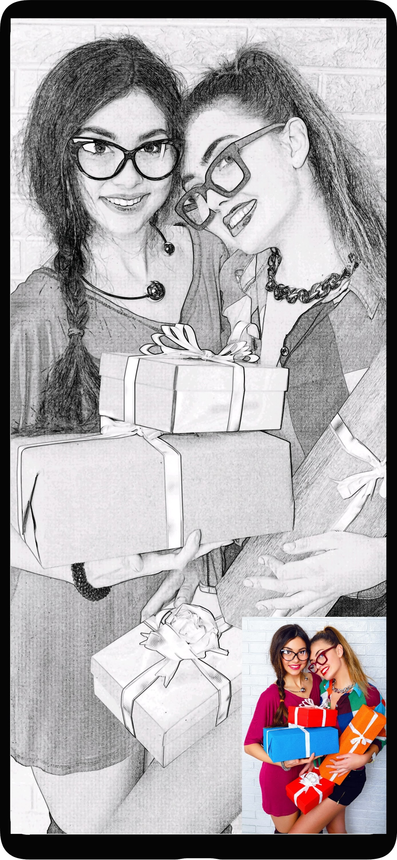 اسکرین شات 2 برنامه Pencil Sketch Photo Editor