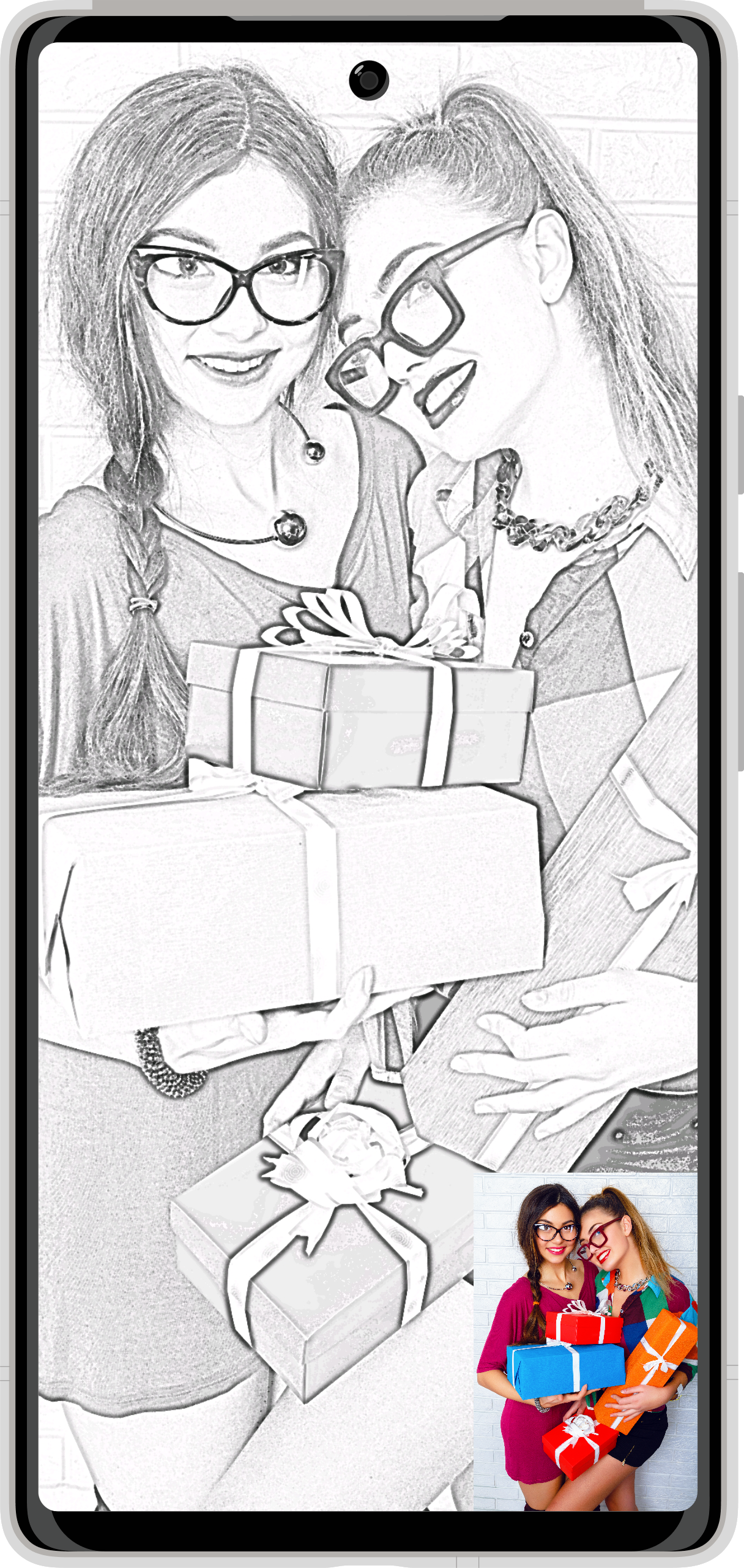 اسکرین شات 4 برنامه Pencil Photo Sketch : Drawing