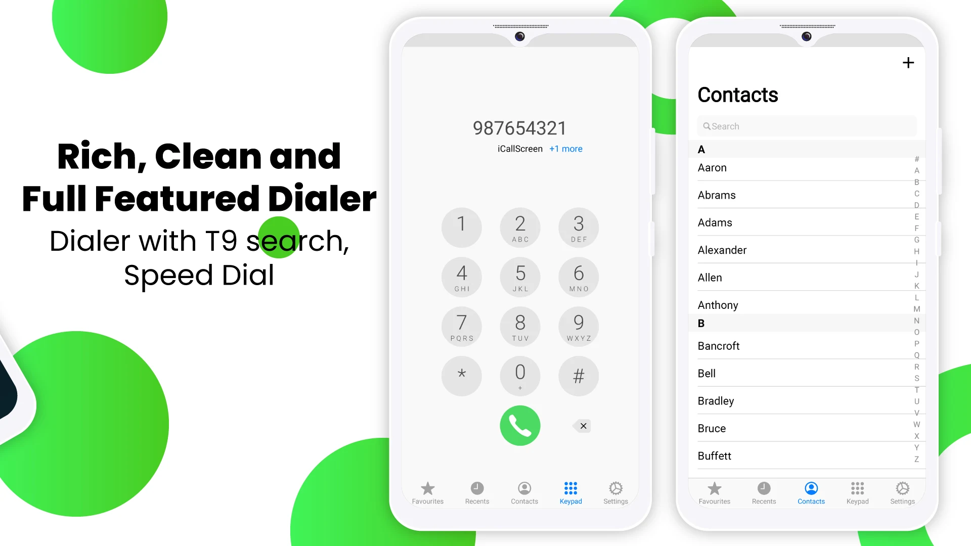 اسکرین شات 4 برنامه iCallScreen - Phone Dialer