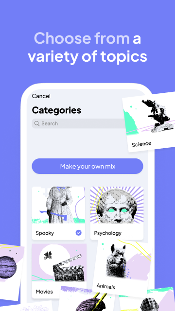 اسکرین شات 6 برنامه Daily Random Facts