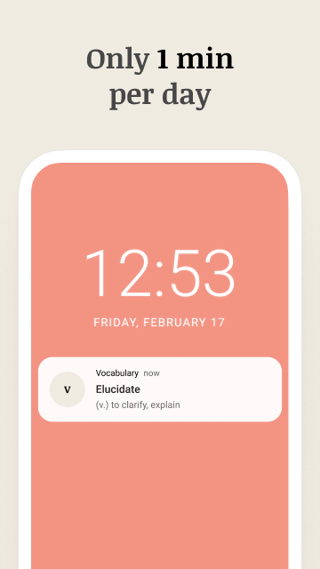 اسکرین شات 2 برنامه Vocabulary - Learn words daily