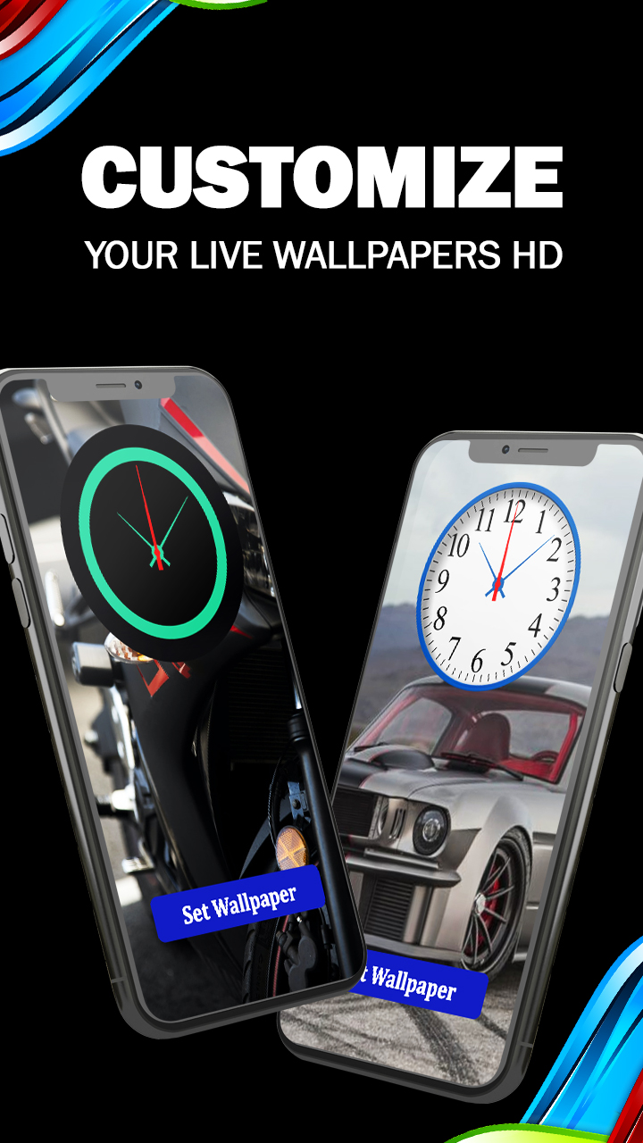 اسکرین شات 4 برنامه Smart Night Clock Wallpaper