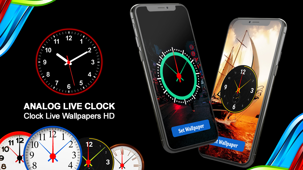 اسکرین شات 1 برنامه Smart Night Clock Wallpaper
