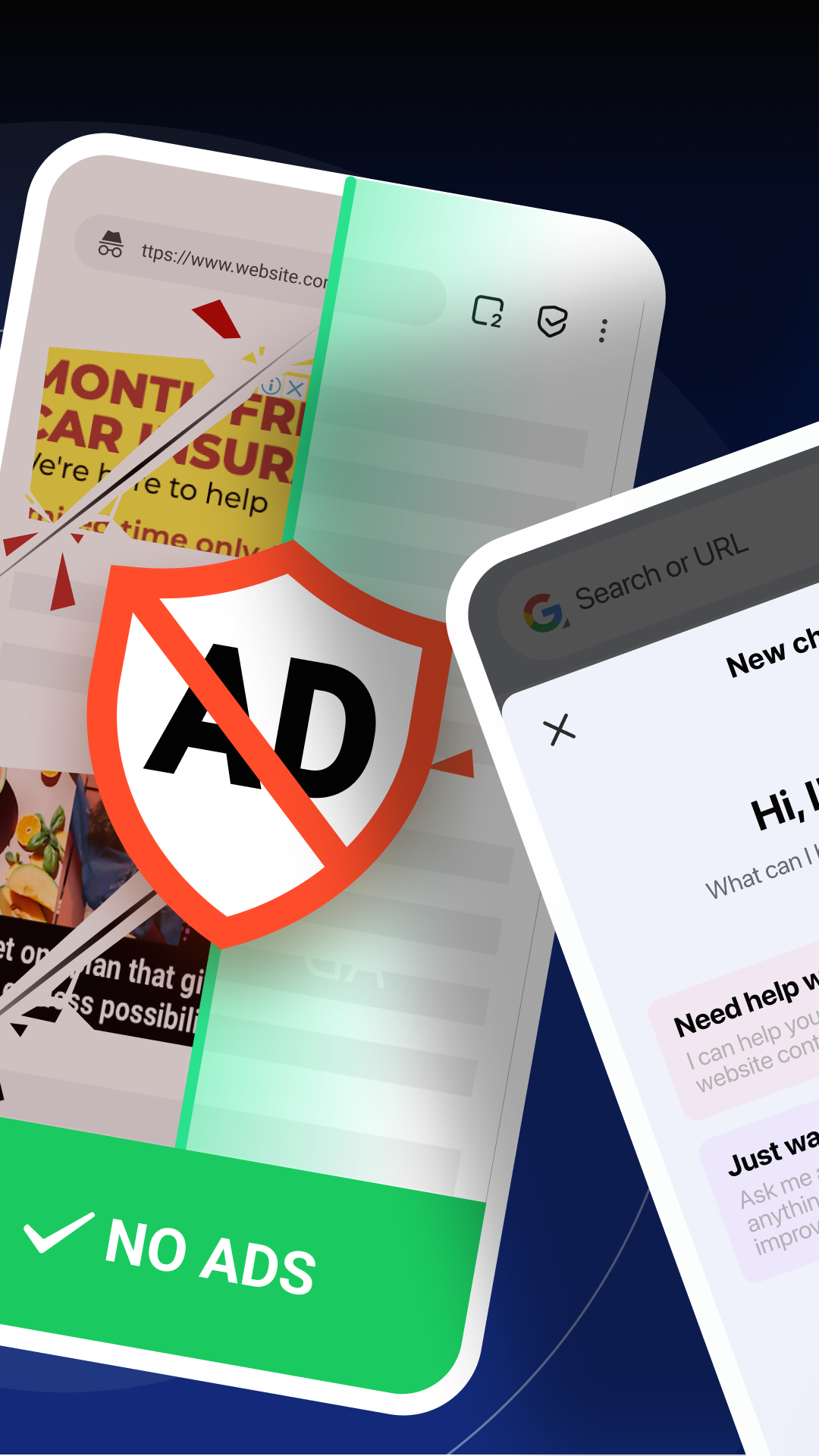 اسکرین شات 2 برنامه Free AdBlocker Browser:Adblock