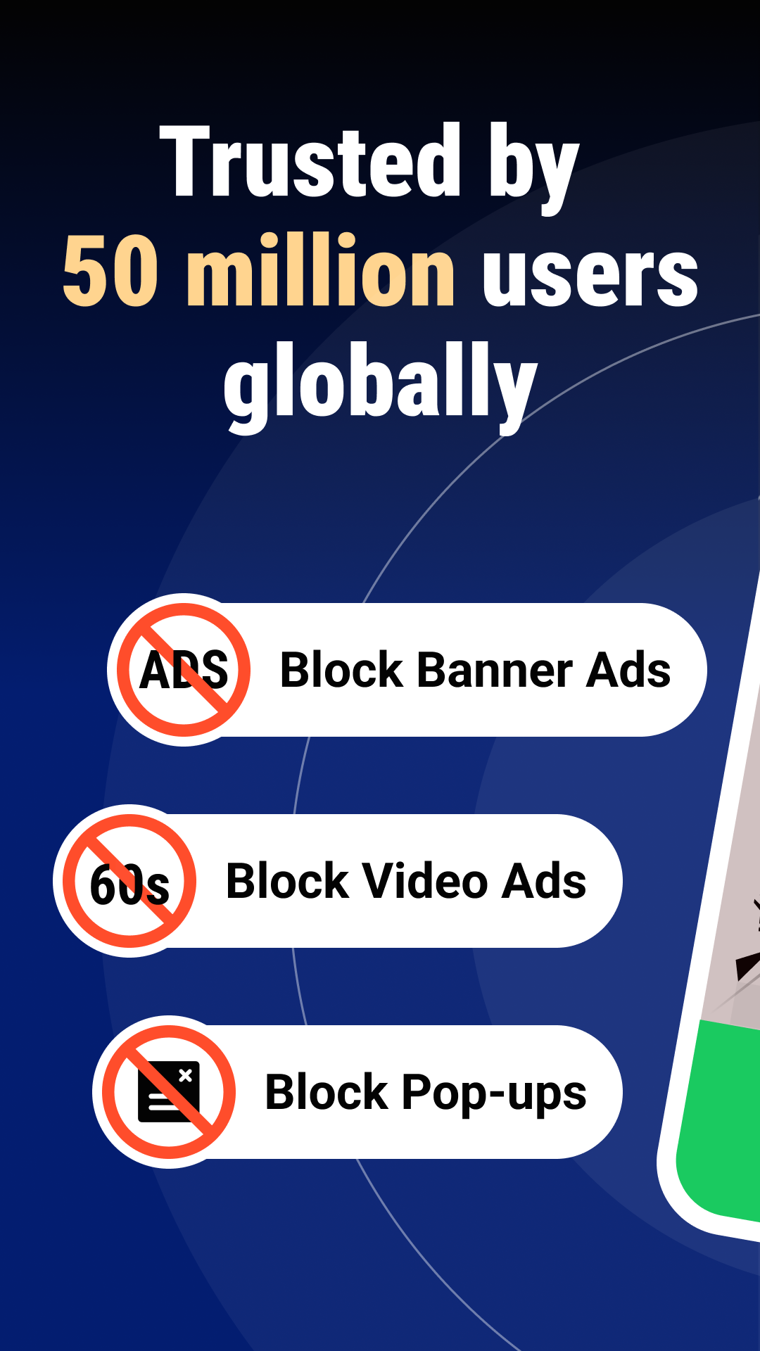 اسکرین شات 1 برنامه Free Adblocker Browser:Adblock
