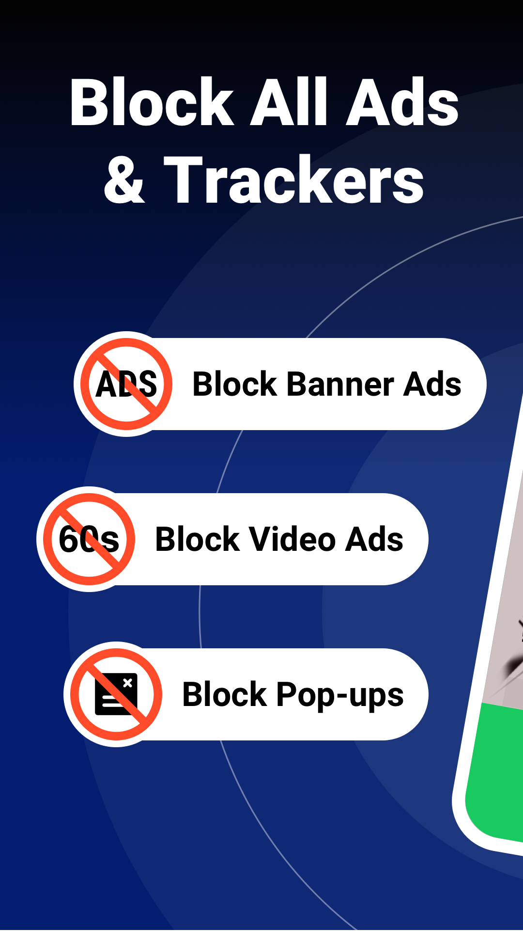 اسکرین شات 2 برنامه Free Adblocker Browser:Adblock