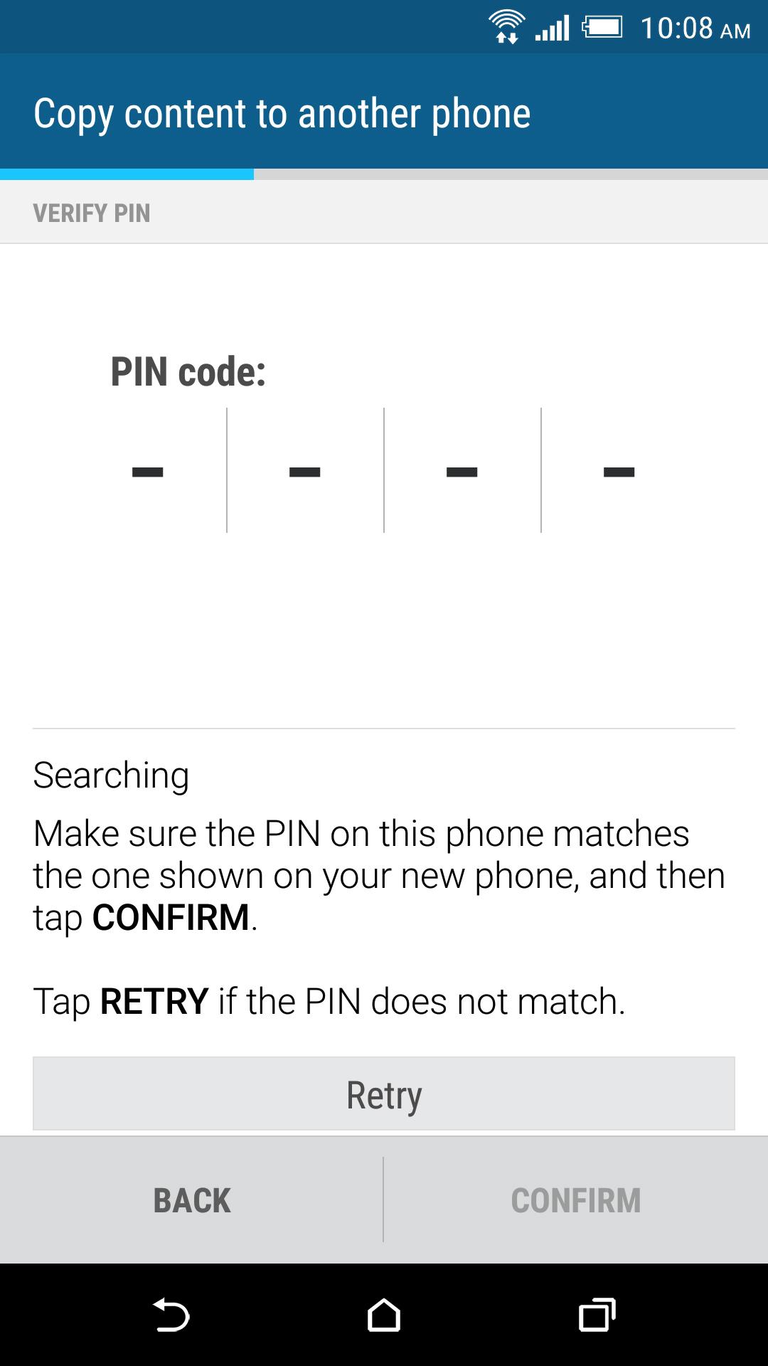 اسکرین شات 1 برنامه HTC Transfer Tool