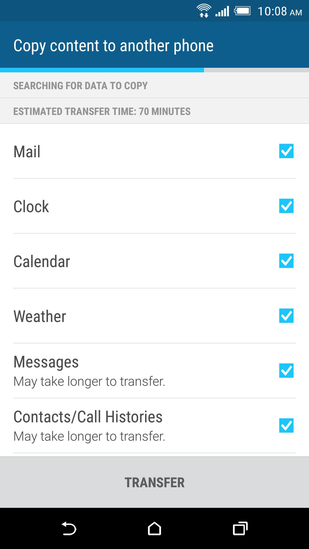 اسکرین شات 3 برنامه HTC Transfer Tool