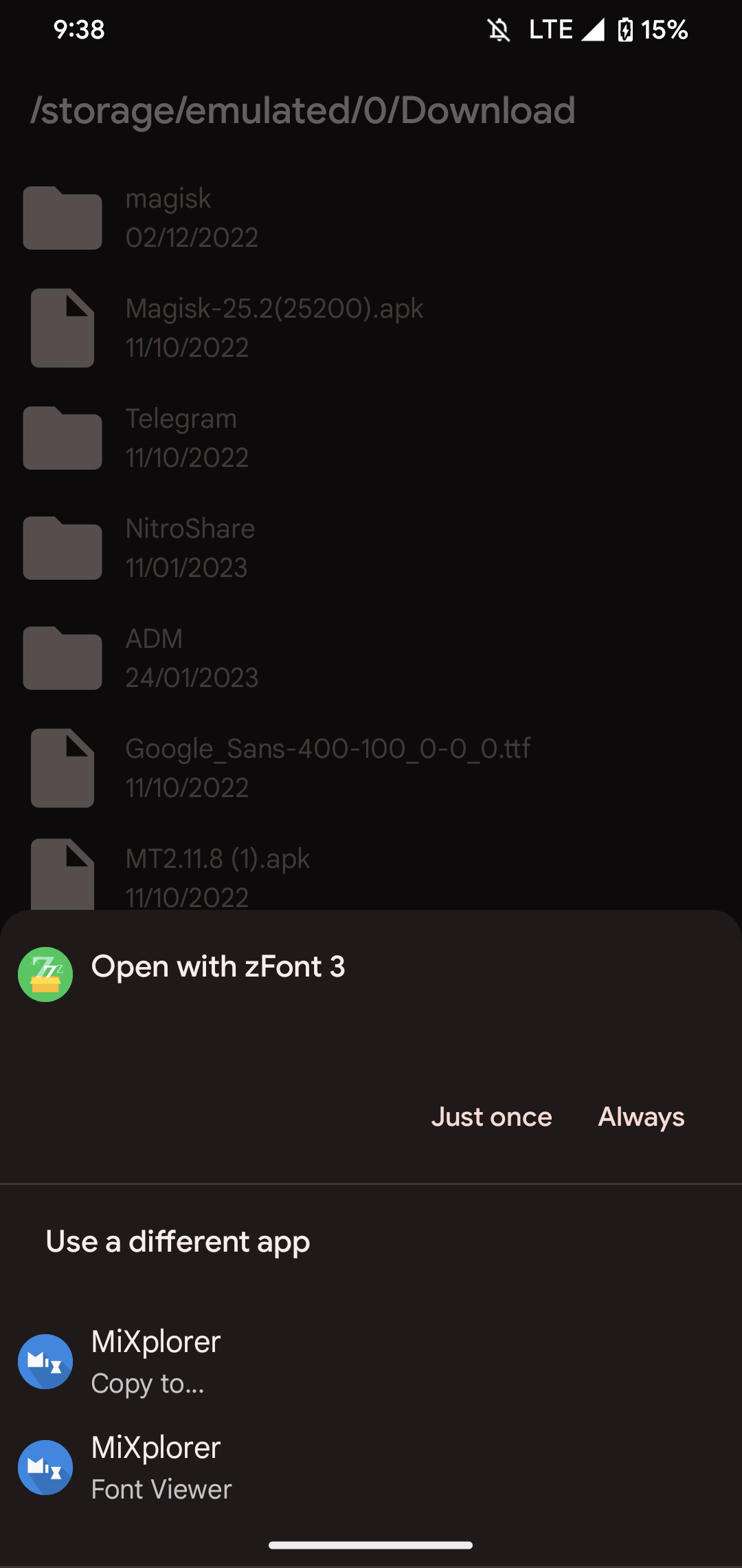اسکرین شات 3 برنامه zFile - Simple File Manager