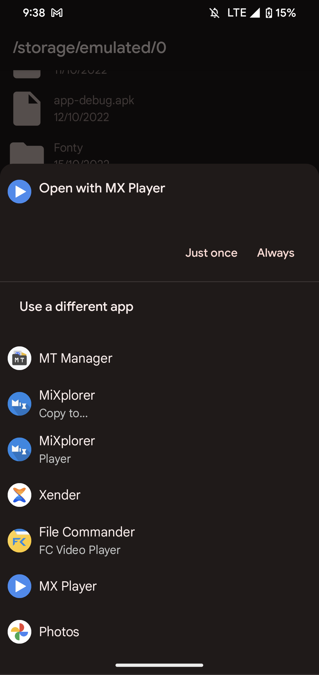اسکرین شات 4 برنامه zFile - Simple File Manager