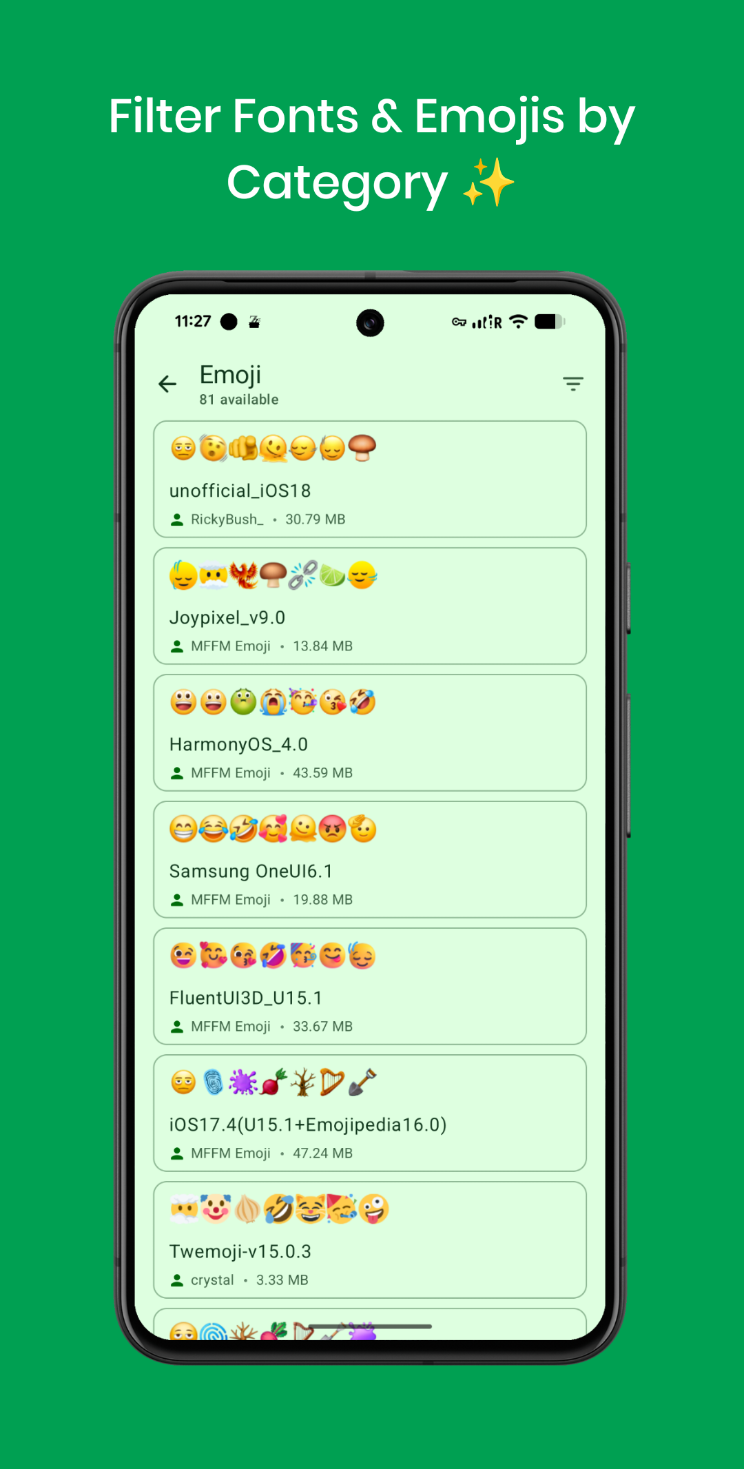 اسکرین شات 8 برنامه zFont 3 - Emoji & Font Changer