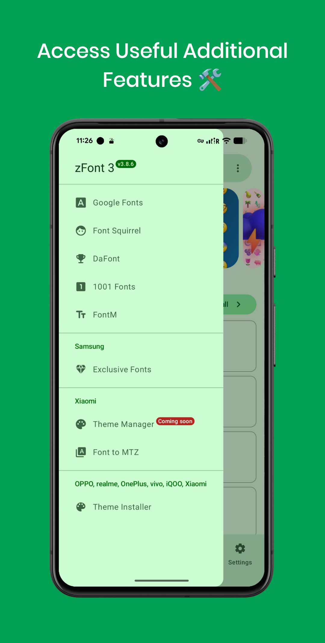 اسکرین شات 5 برنامه zFont 3 - Emoji & Font Changer