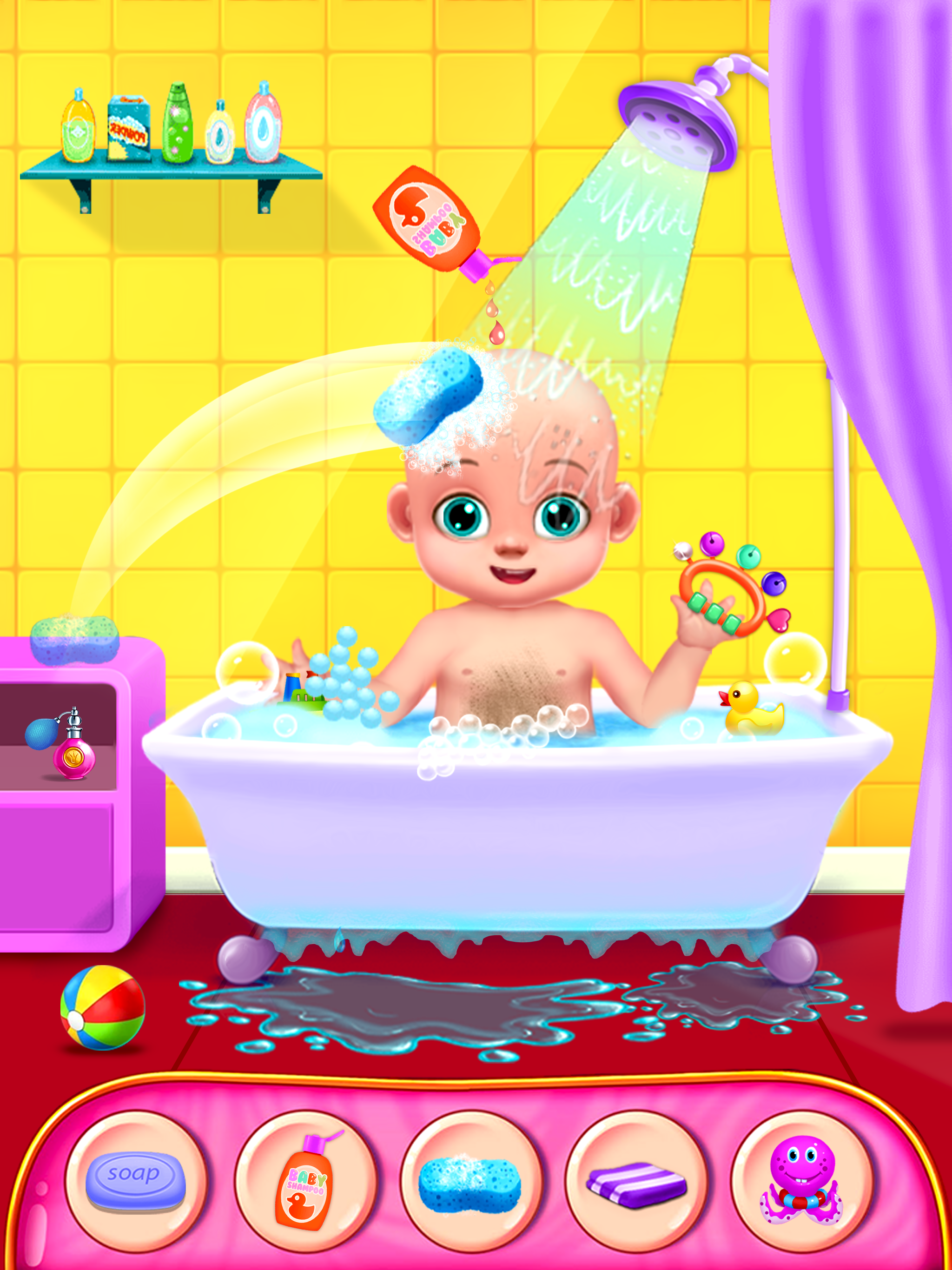 اسکرین شات 3 برنامه Sweet Baby Care Dress Up Games