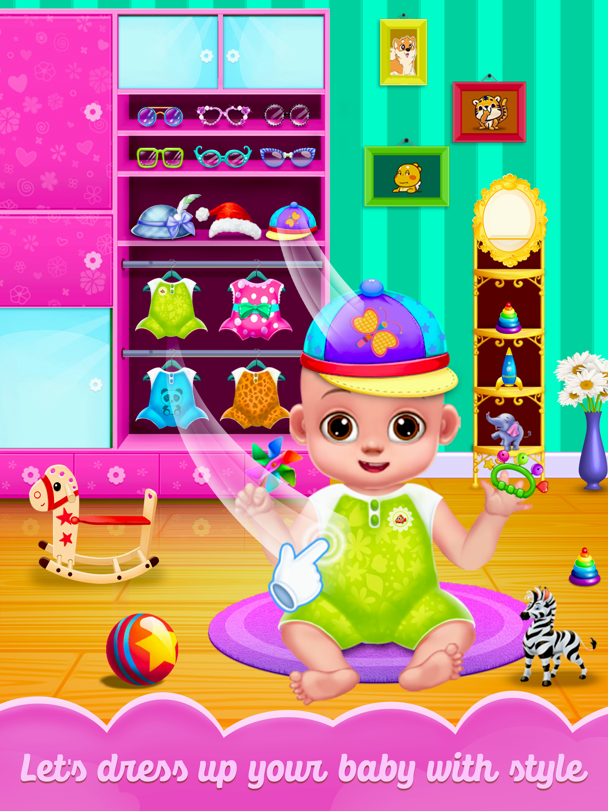 اسکرین شات 5 برنامه Sweet Baby Care Dress Up Games
