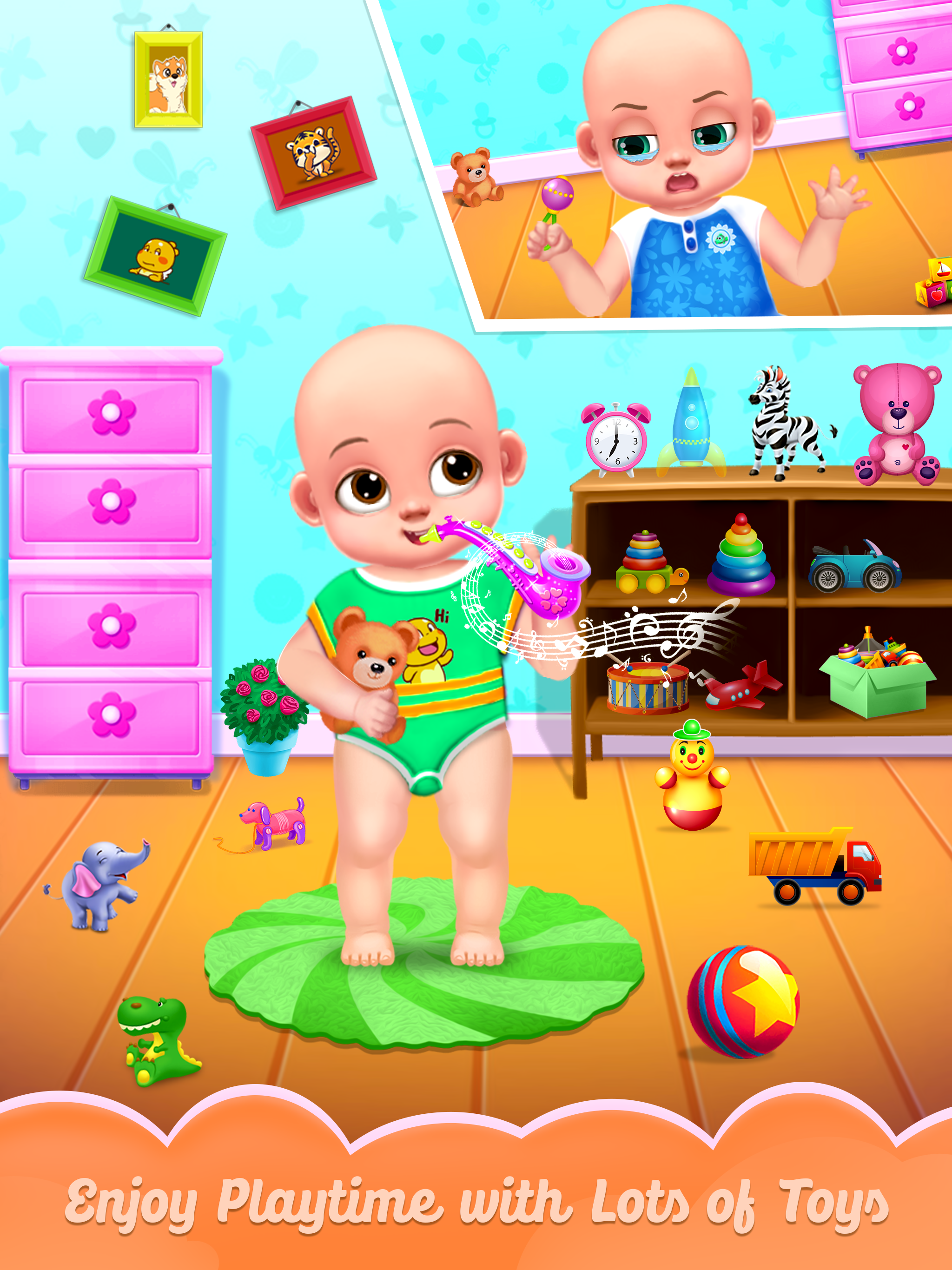 اسکرین شات 6 برنامه Sweet Baby Care Dress Up Games