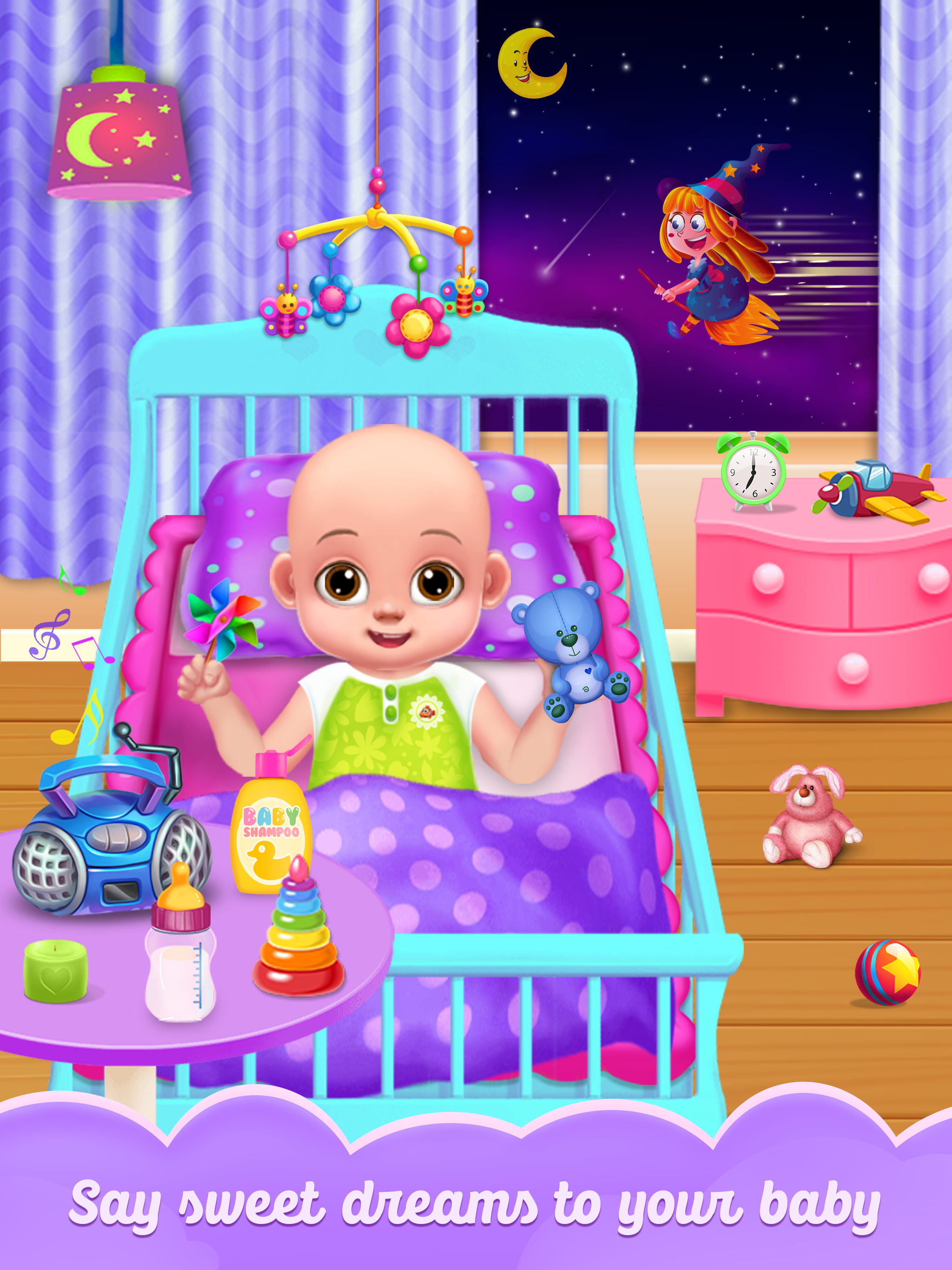 اسکرین شات 2 برنامه Sweet Baby Care Dress Up Games