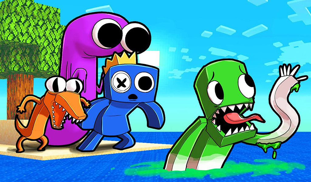 اسکرین شات 6 بازی Rainbow Monster Bridge Race