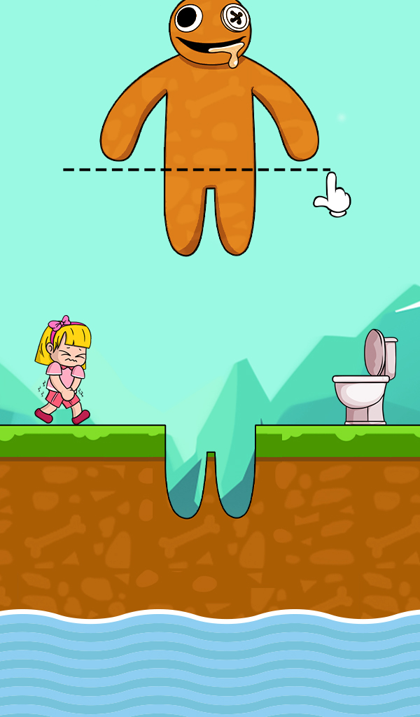 اسکرین شات 1 بازی Toilet Time! Fun Bridge Puzzle