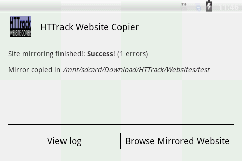 اسکرین شات 7 برنامه HTTrack Website Copier
