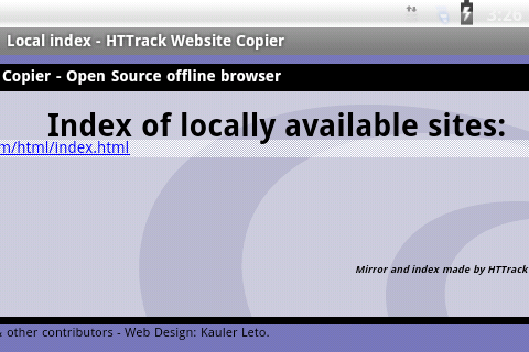 اسکرین شات 8 برنامه HTTrack Website Copier
