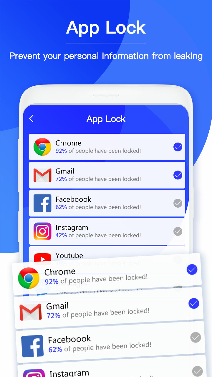 اسکرین شات 2 برنامه Private Zone - AppLock, Video