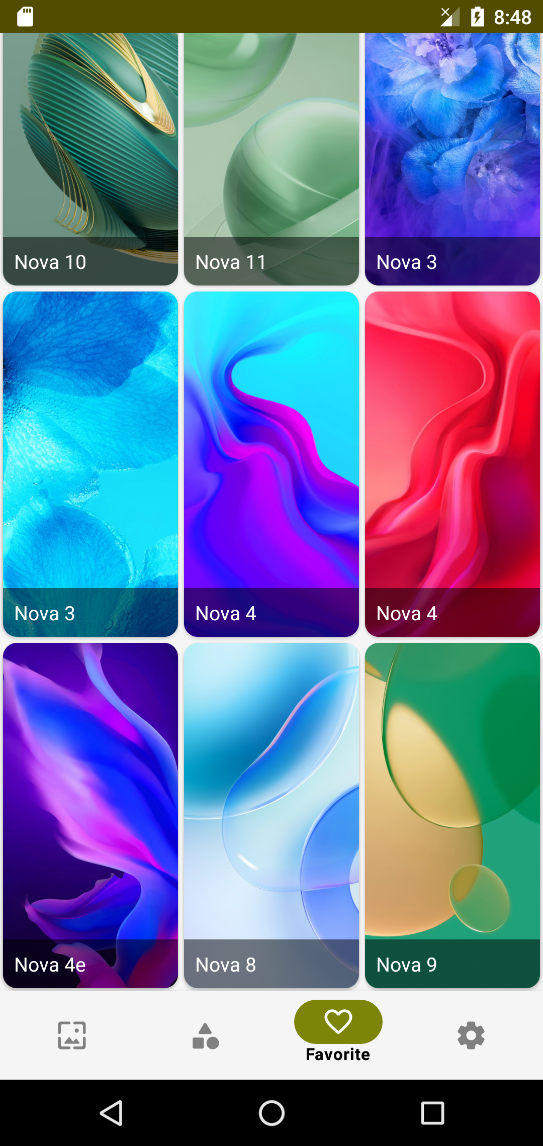 اسکرین شات 8 برنامه Wallpaper for Nova 3 to 11