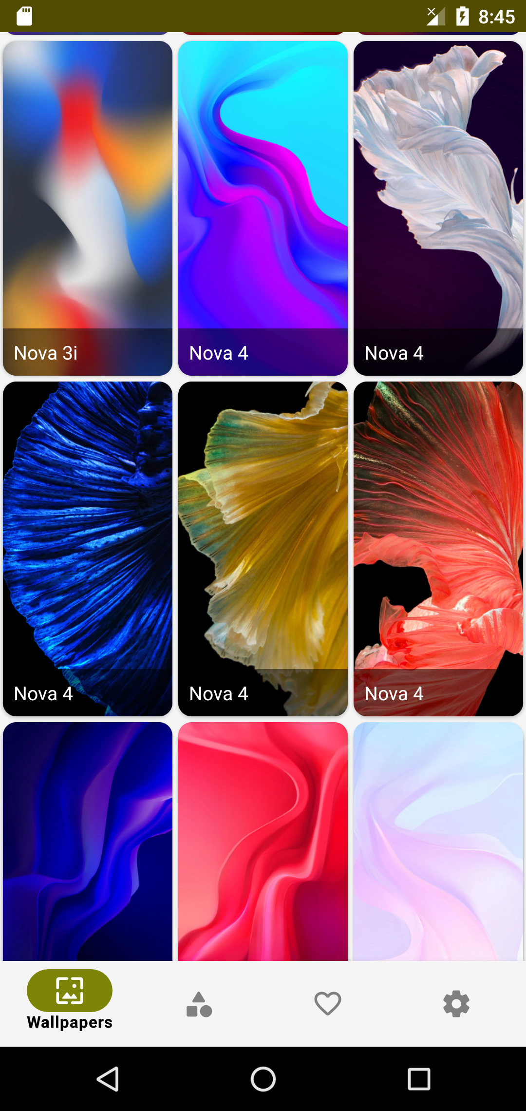 اسکرین شات 2 برنامه Wallpaper for Nova 3 to 11