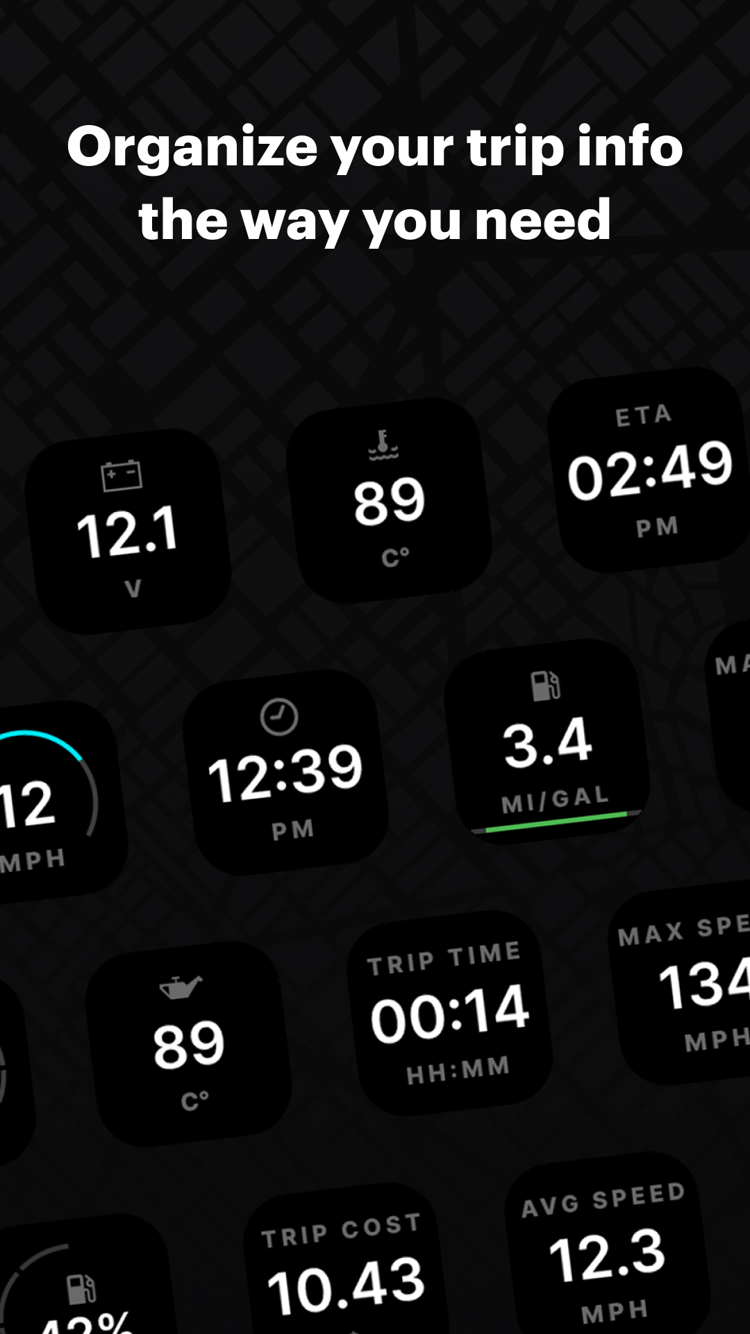 اسکرین شات 4 برنامه HUDWAY Drive: HUD for any car