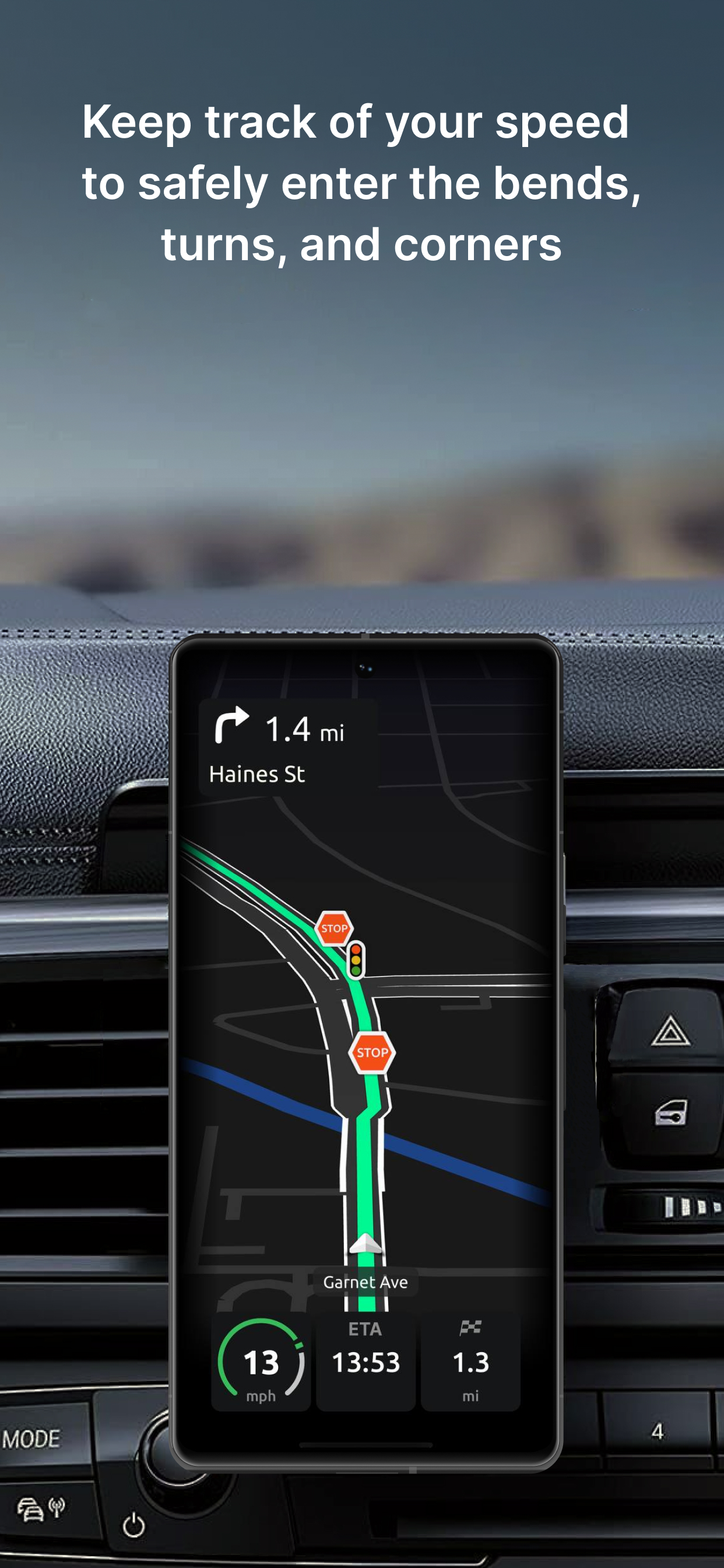 اسکرین شات 3 برنامه HUDWAY Go: Navigation with HUD