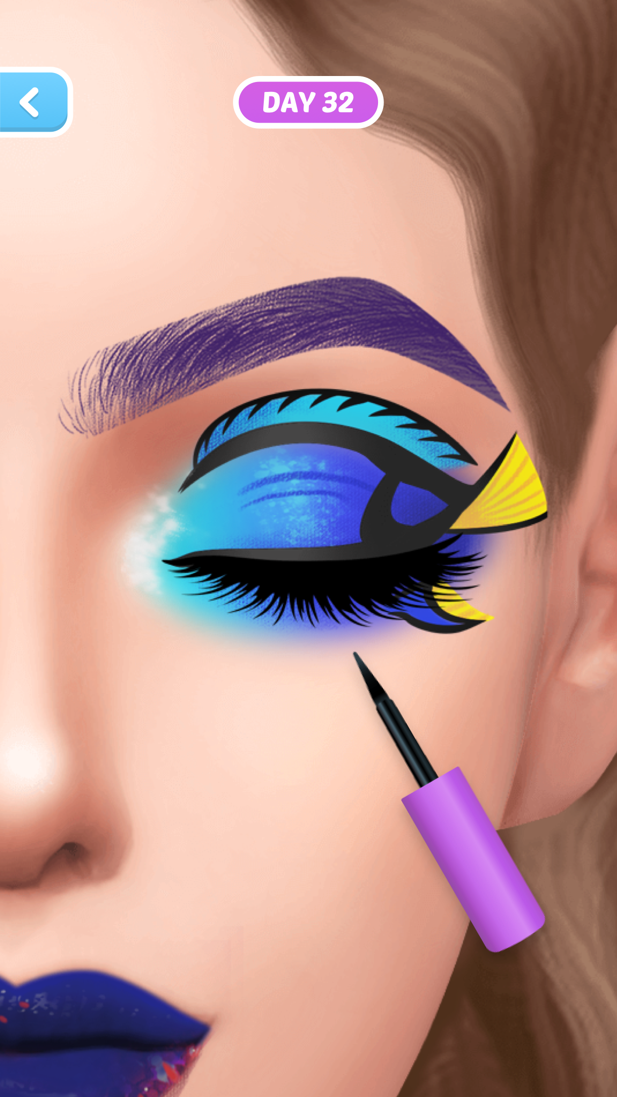 اسکرین شات 1 بازی Fashion Makeup-Simulation Game