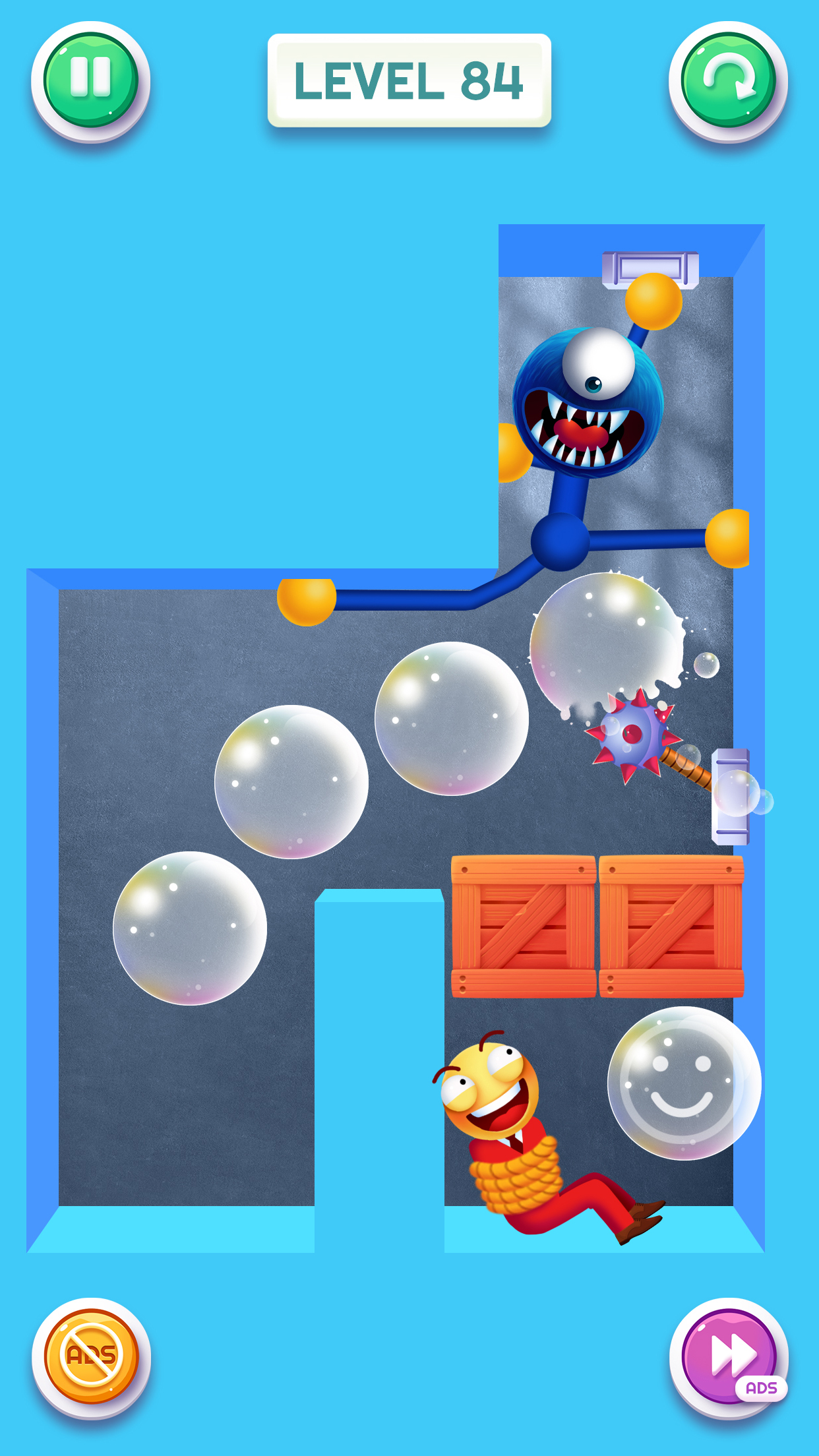 اسکرین شات 5 بازی Blue Monster: Stretch Game