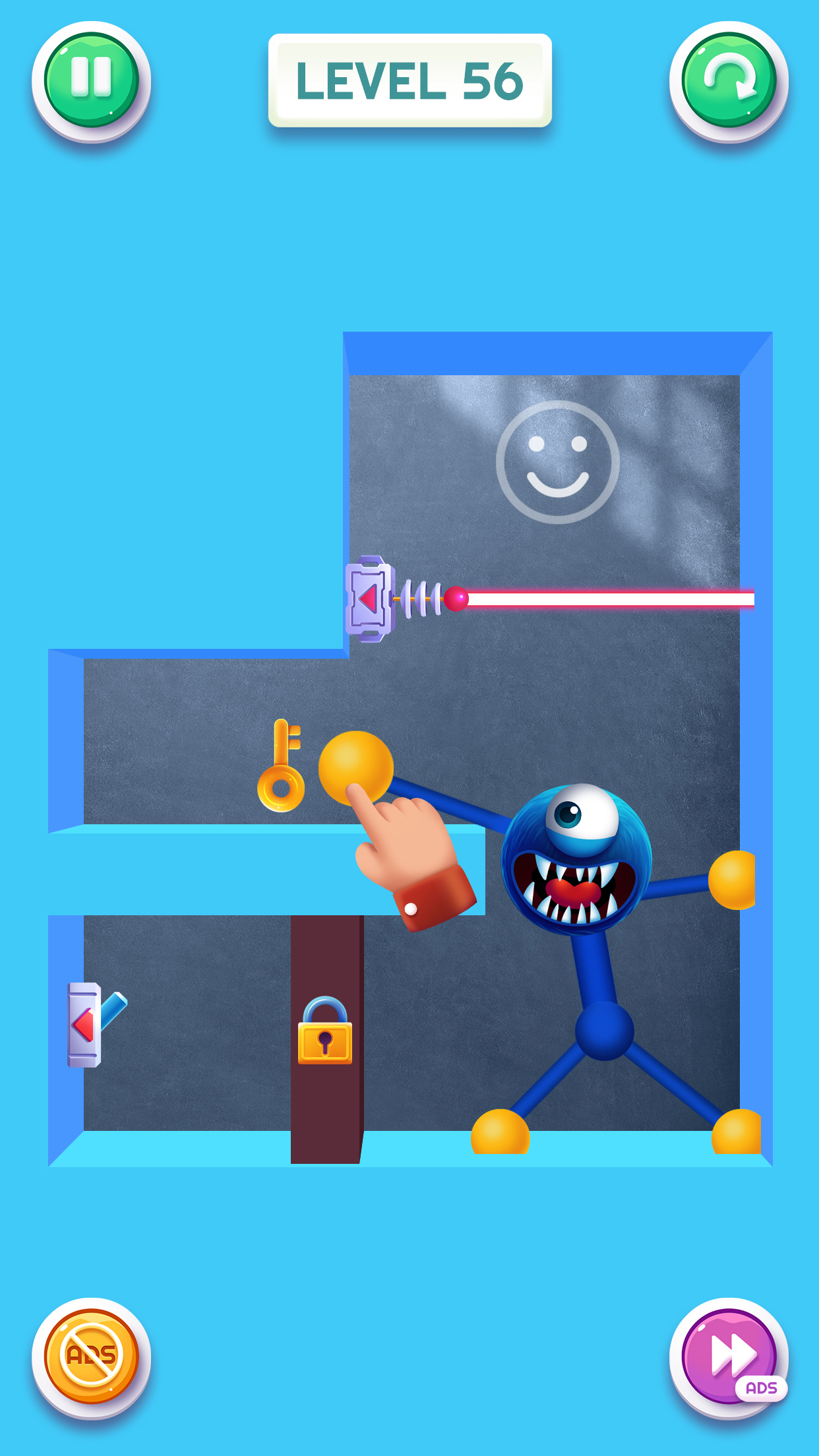 اسکرین شات 2 بازی Blue Monster: Stretch Game