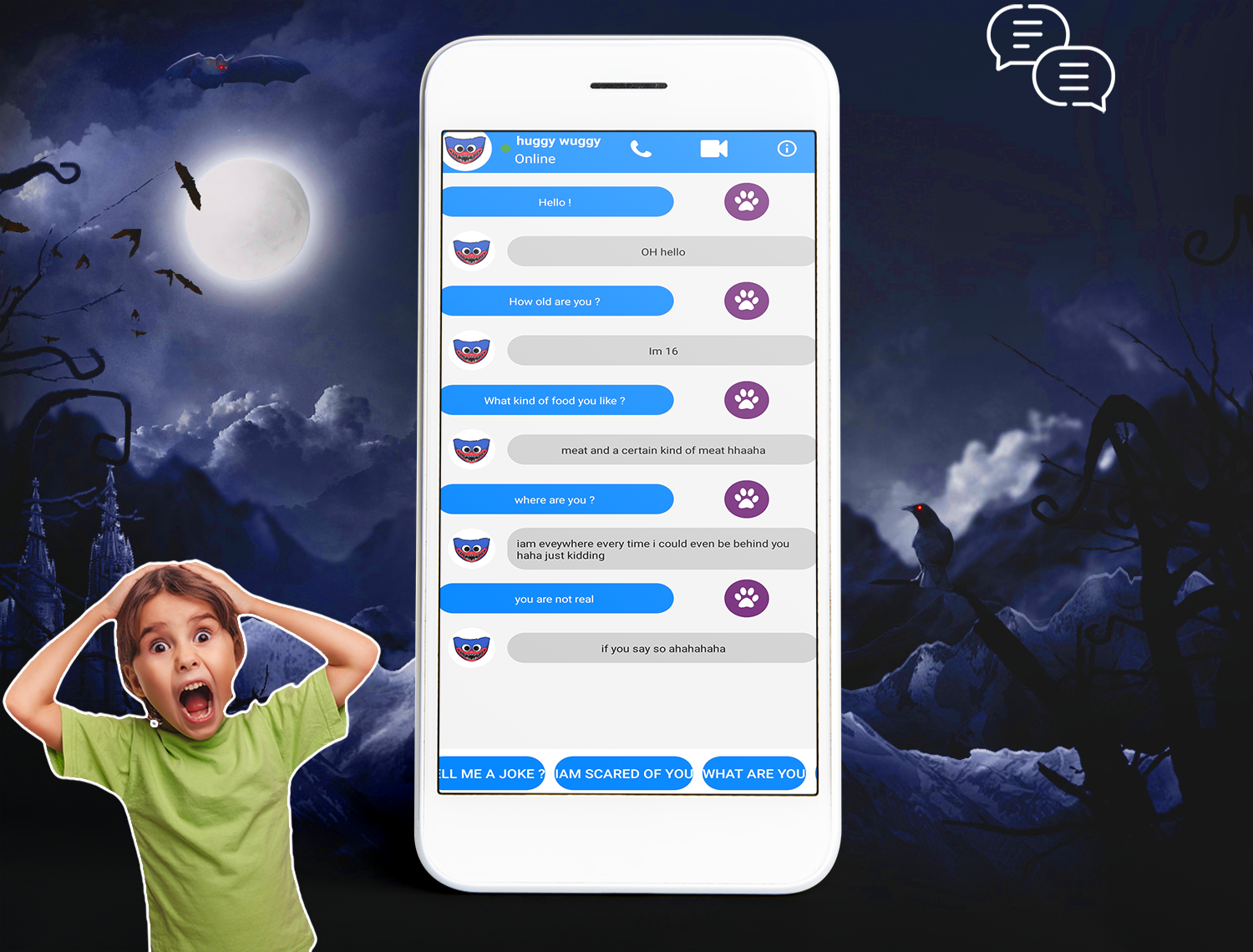 اسکرین شات 4 برنامه fake call from Huggy Wuggy