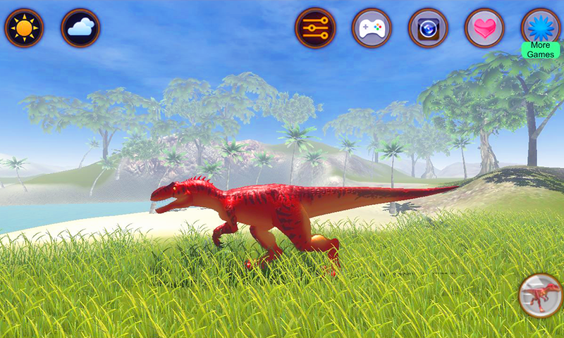 اسکرین شات 1 برنامه Talking Allosaurus