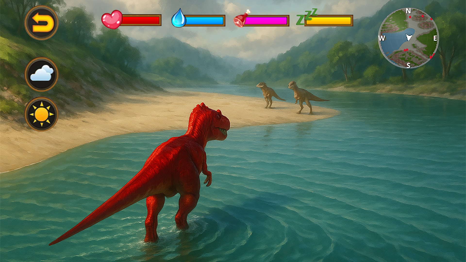 اسکرین شات 2 برنامه Talking Allosaurus