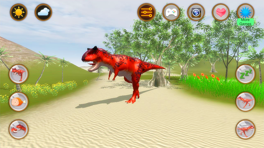اسکرین شات 1 برنامه Talk Carnotaurus:Prehist Dino