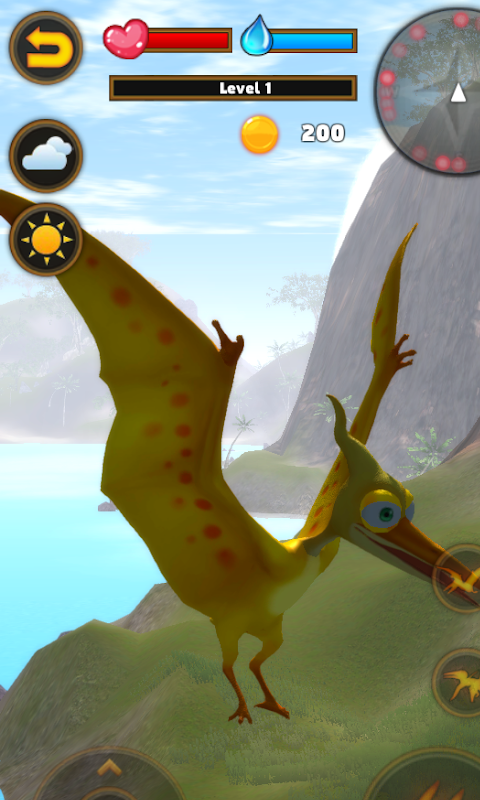اسکرین شات 4 برنامه Talking Flying Pterosaur