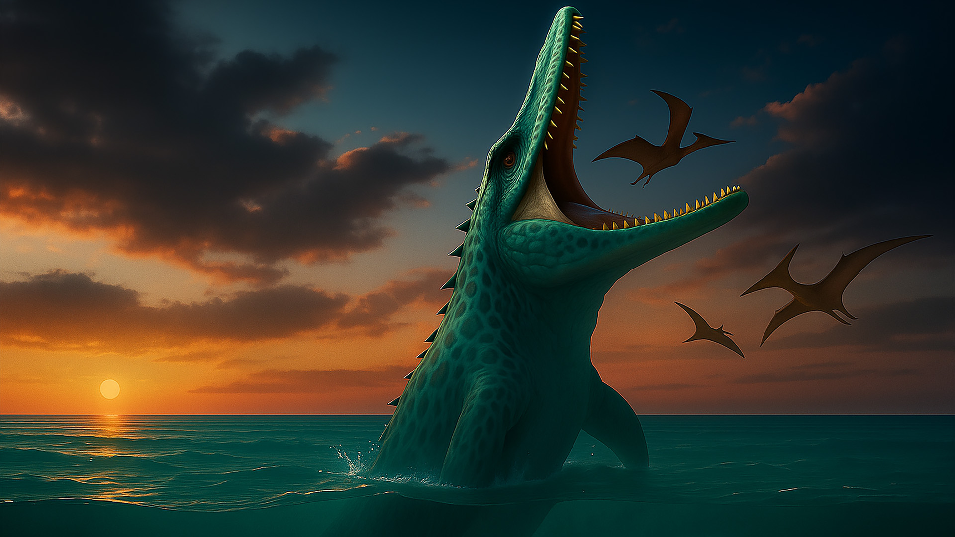 اسکرین شات 1 برنامه Talking Mosasaurus Deep Age