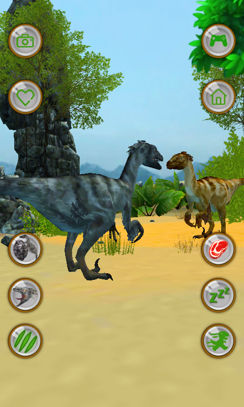 اسکرین شات 3 برنامه Talking Jurassic Raptor