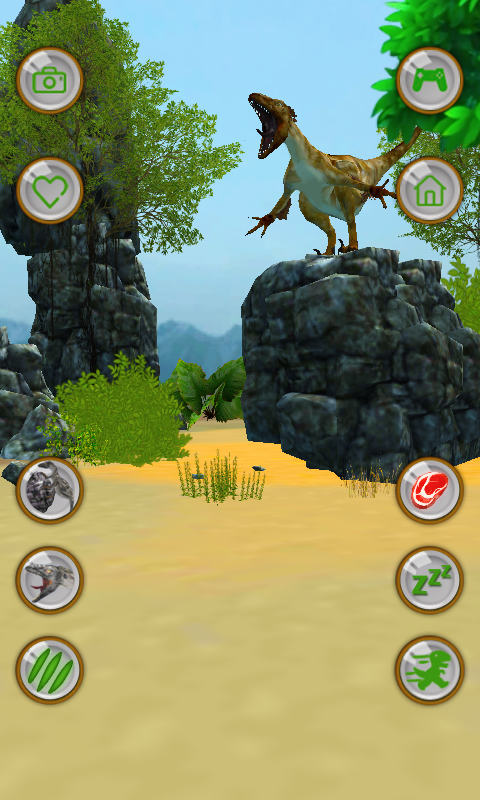 اسکرین شات 2 برنامه Talking Jurassic Raptor
