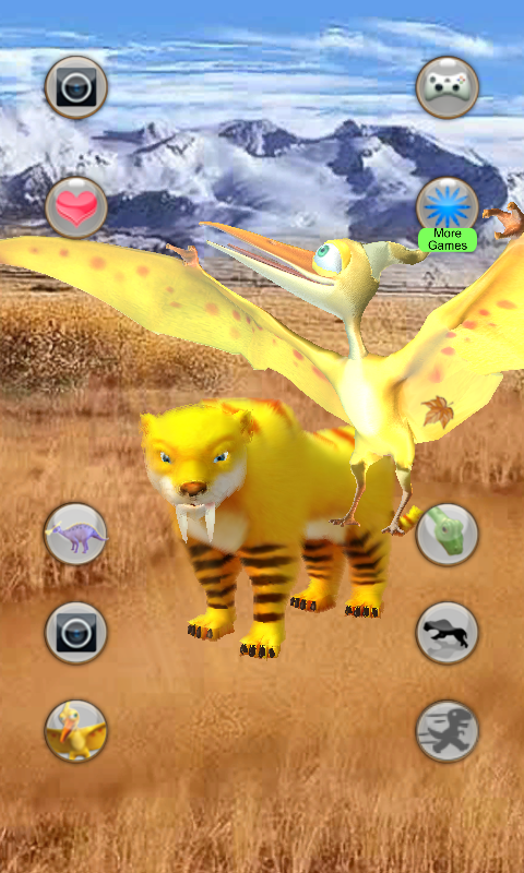 اسکرین شات 3 برنامه Talking Smilodon