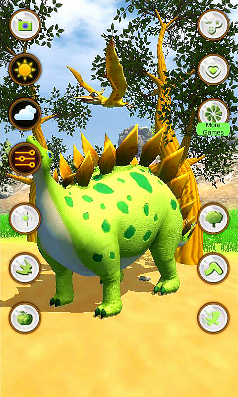 اسکرین شات 2 برنامه Talking Stegosaurus Dinosaur