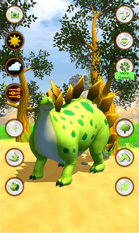 اسکرین شات 1 برنامه Talking Stegosaurus Dinosaur