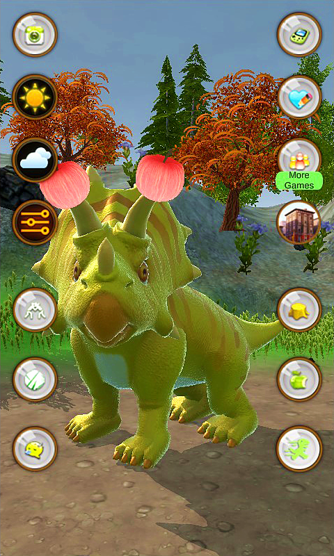 اسکرین شات 1 برنامه Talking Triceratops