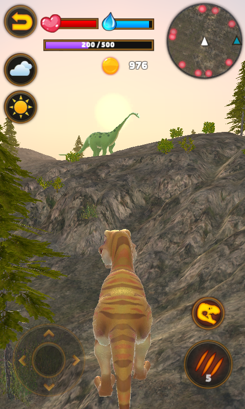 اسکرین شات 6 برنامه Talking Dinosaur:Tyrannosaurus
